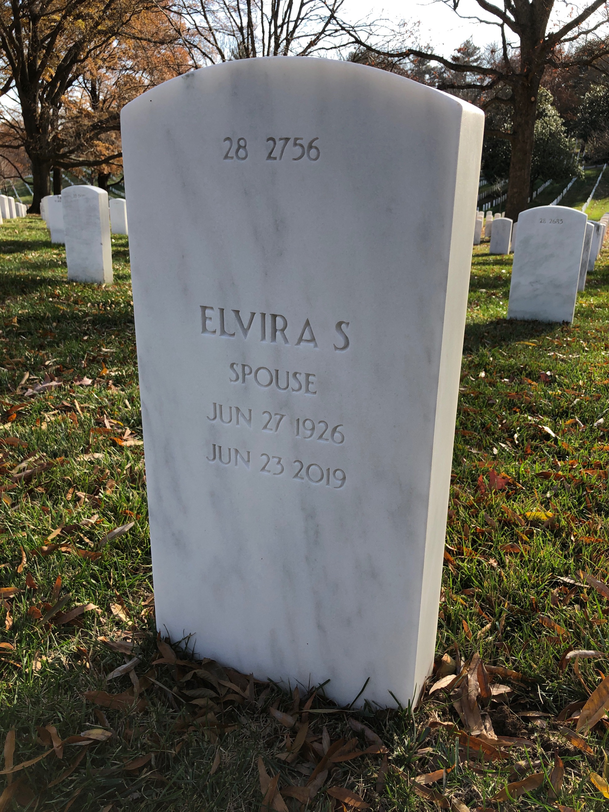 Back of headstone — Armando J Digennaro
