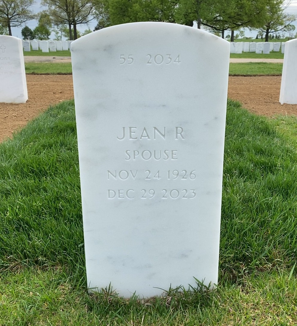 Back of headstone — Raymond Acker