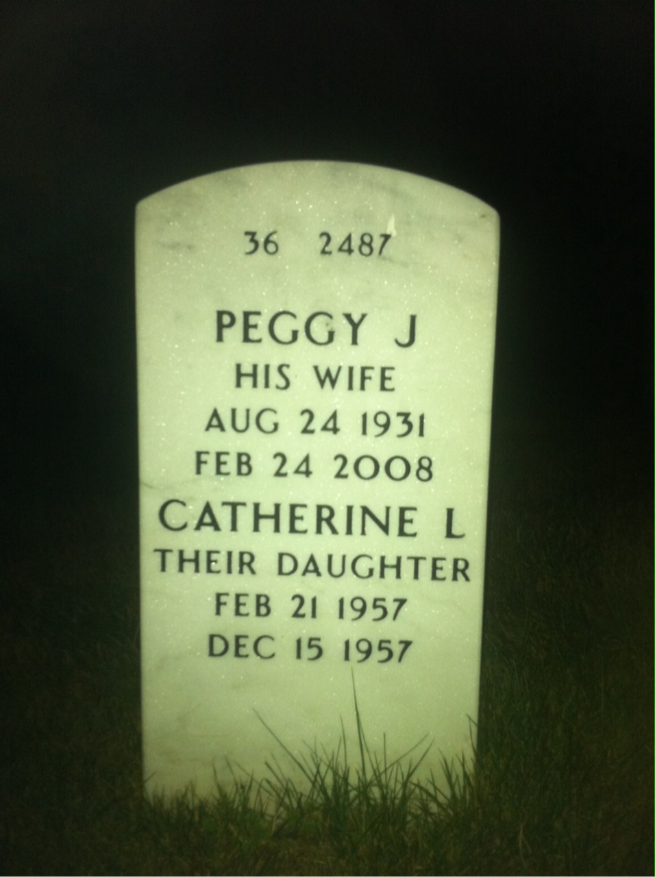 Back of headstone — Jacob Delk