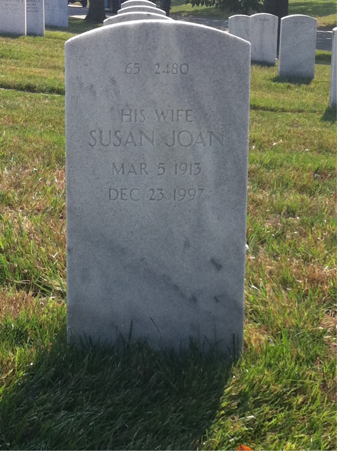 Back of headstone — Hardy Moody