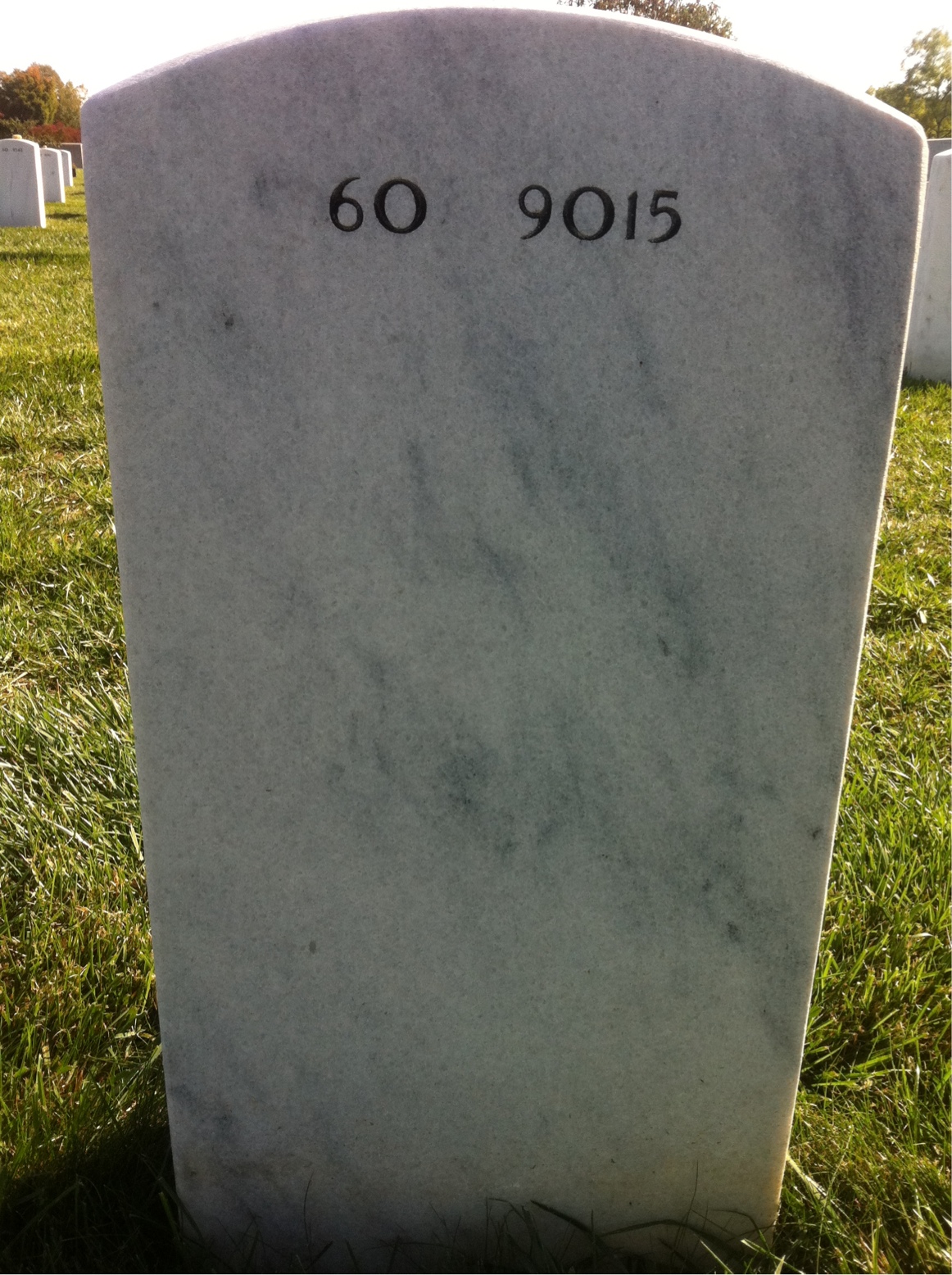 Back of headstone — William Rogers