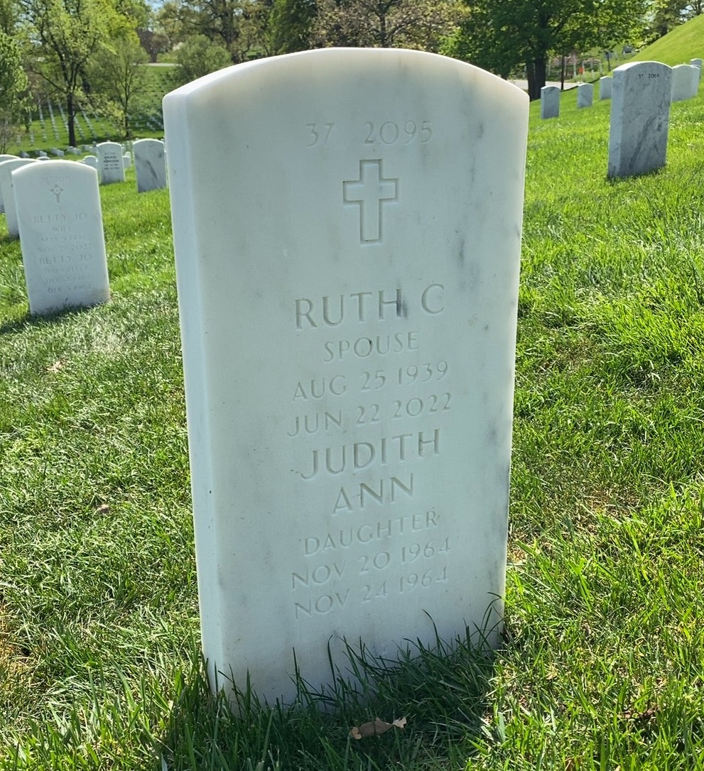 Back of headstone — Henry Mihill