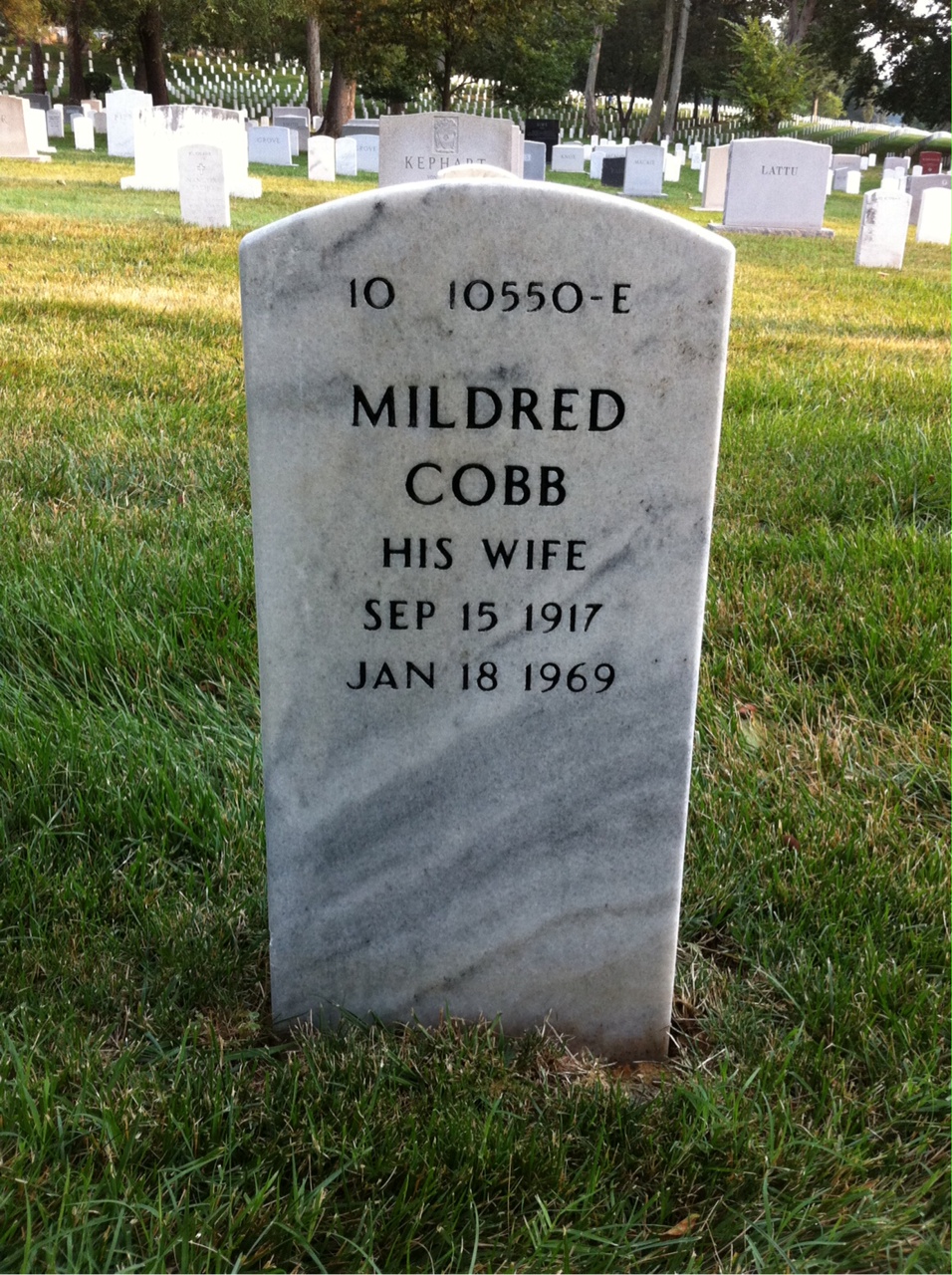Back of headstone — Glenn Elliott