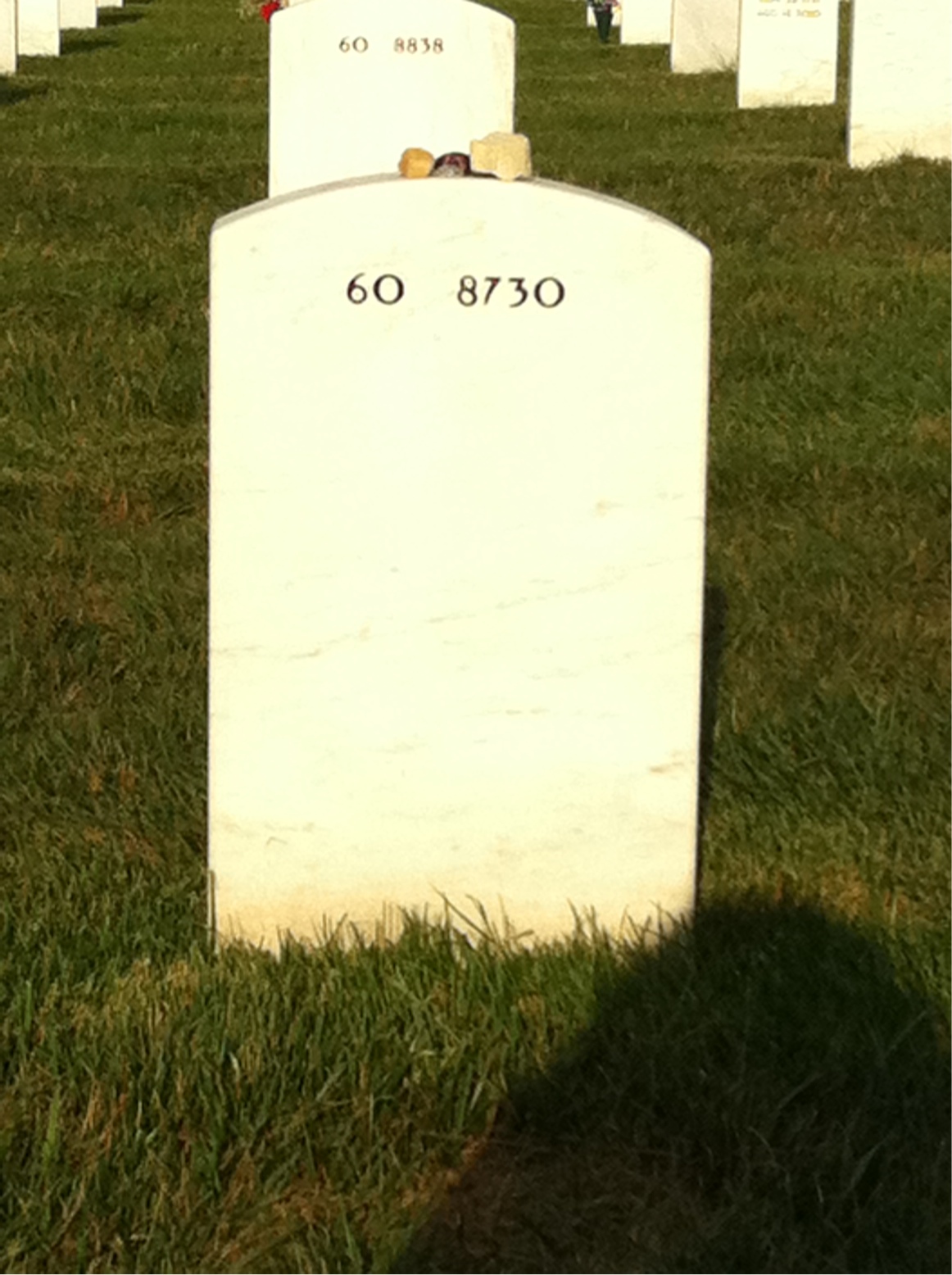 Back of headstone — Donald May