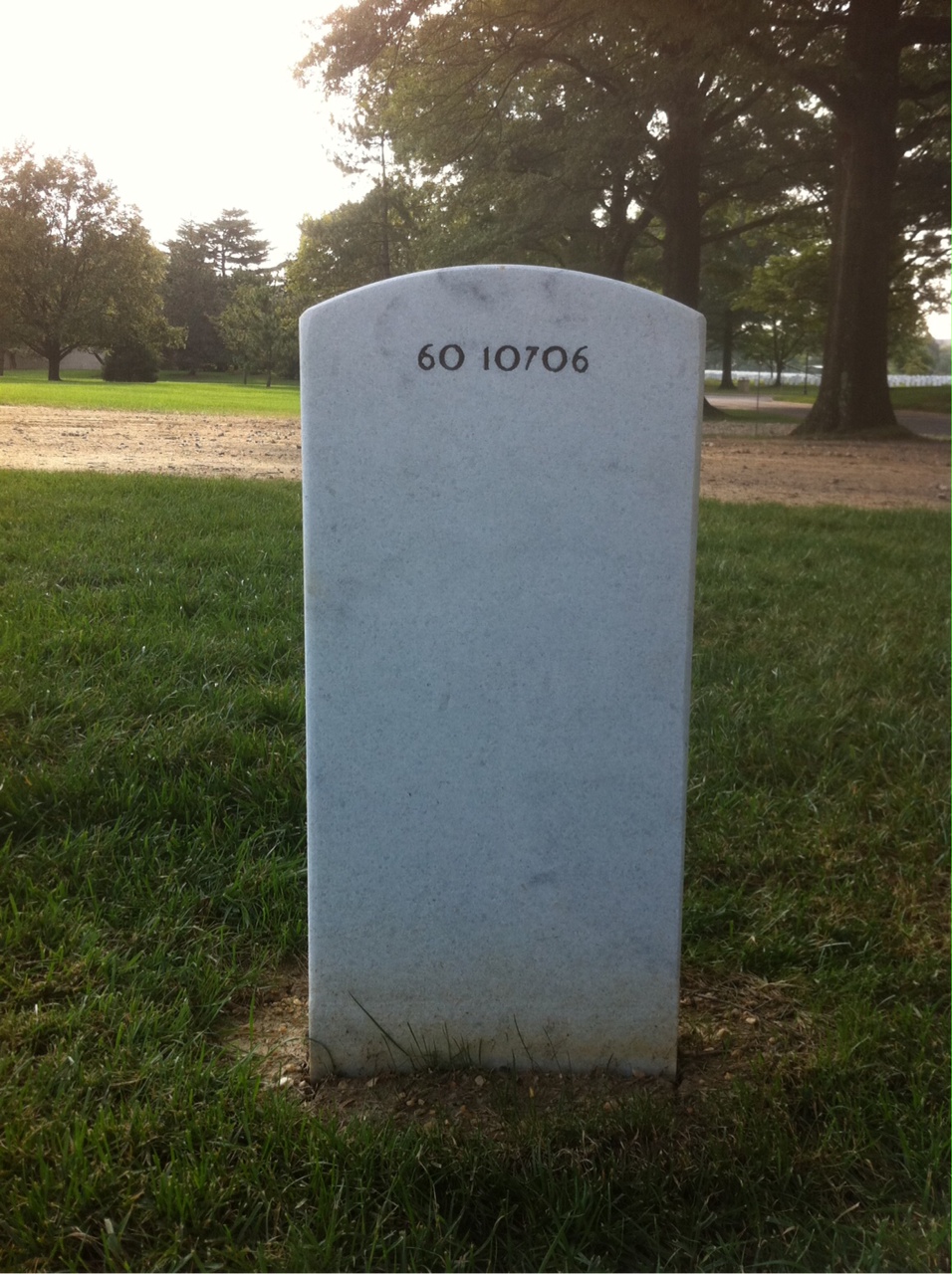 Back of headstone — Edward Moody