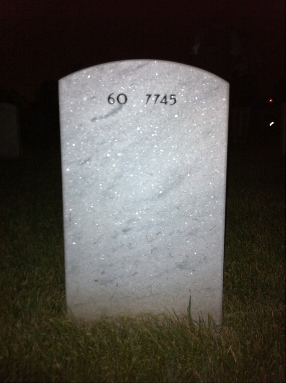 Back of headstone — Joseph Beckom