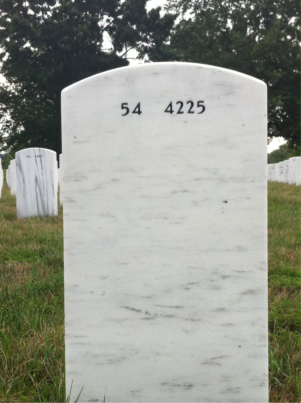 Back of headstone — Robert Latham