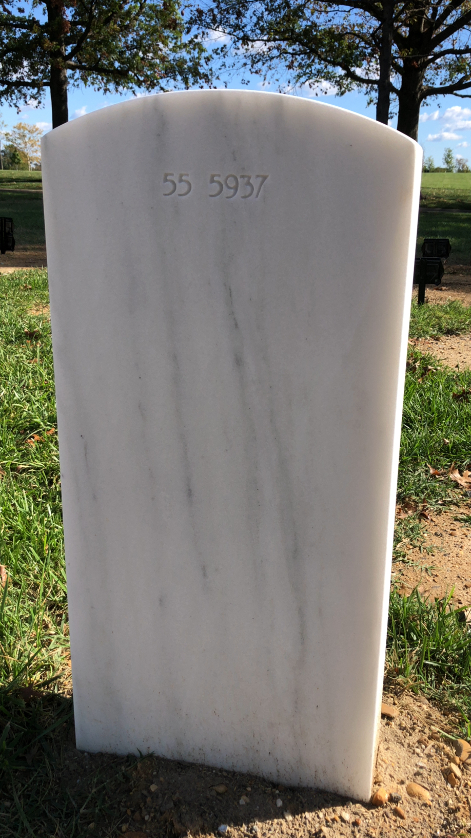 Back of headstone — Stanley Earl Dowd