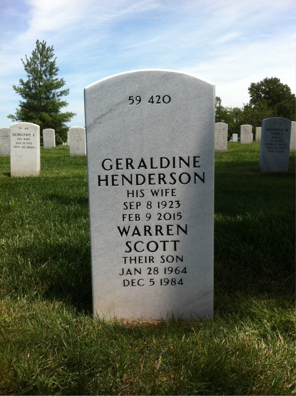 Back of headstone — William Temple