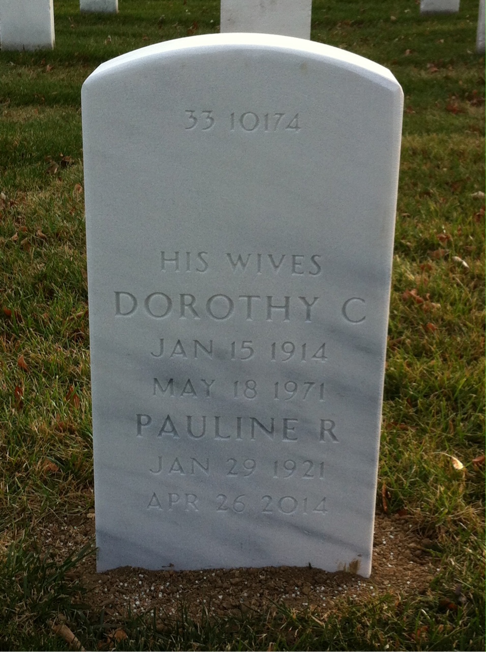 Back of headstone — Frank Sharp