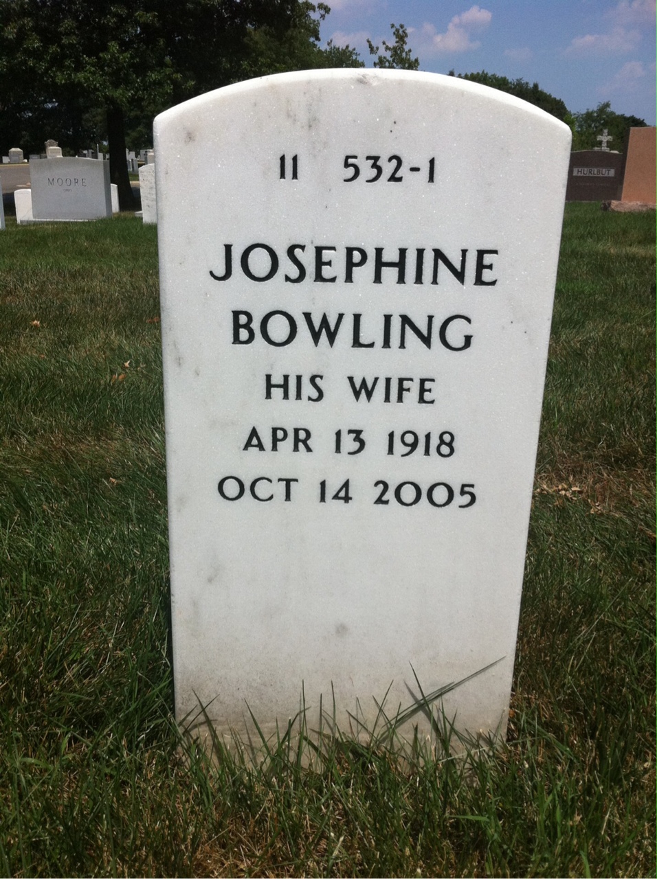 Back of headstone — Peter Garland