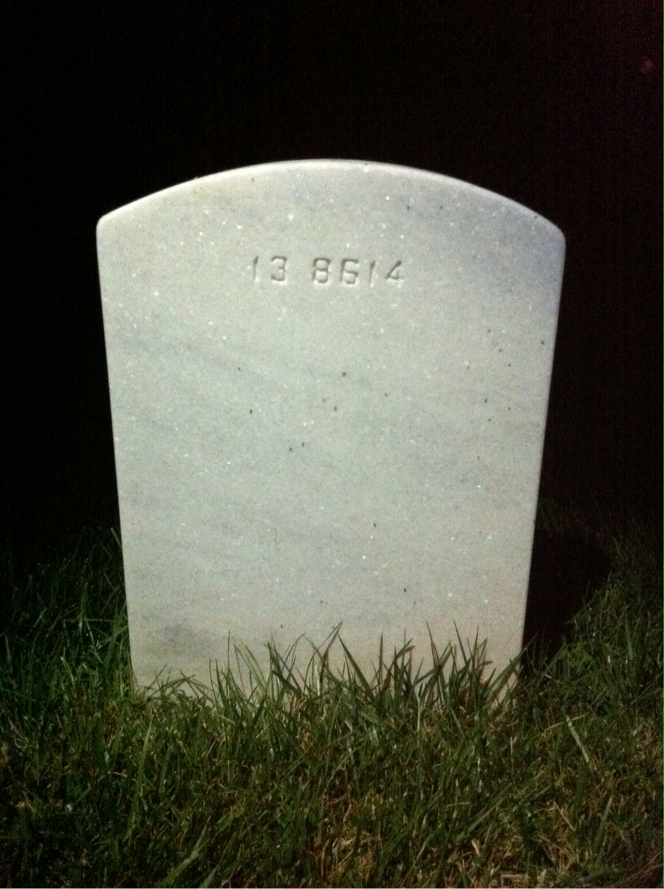 Back of headstone — Philip Baure