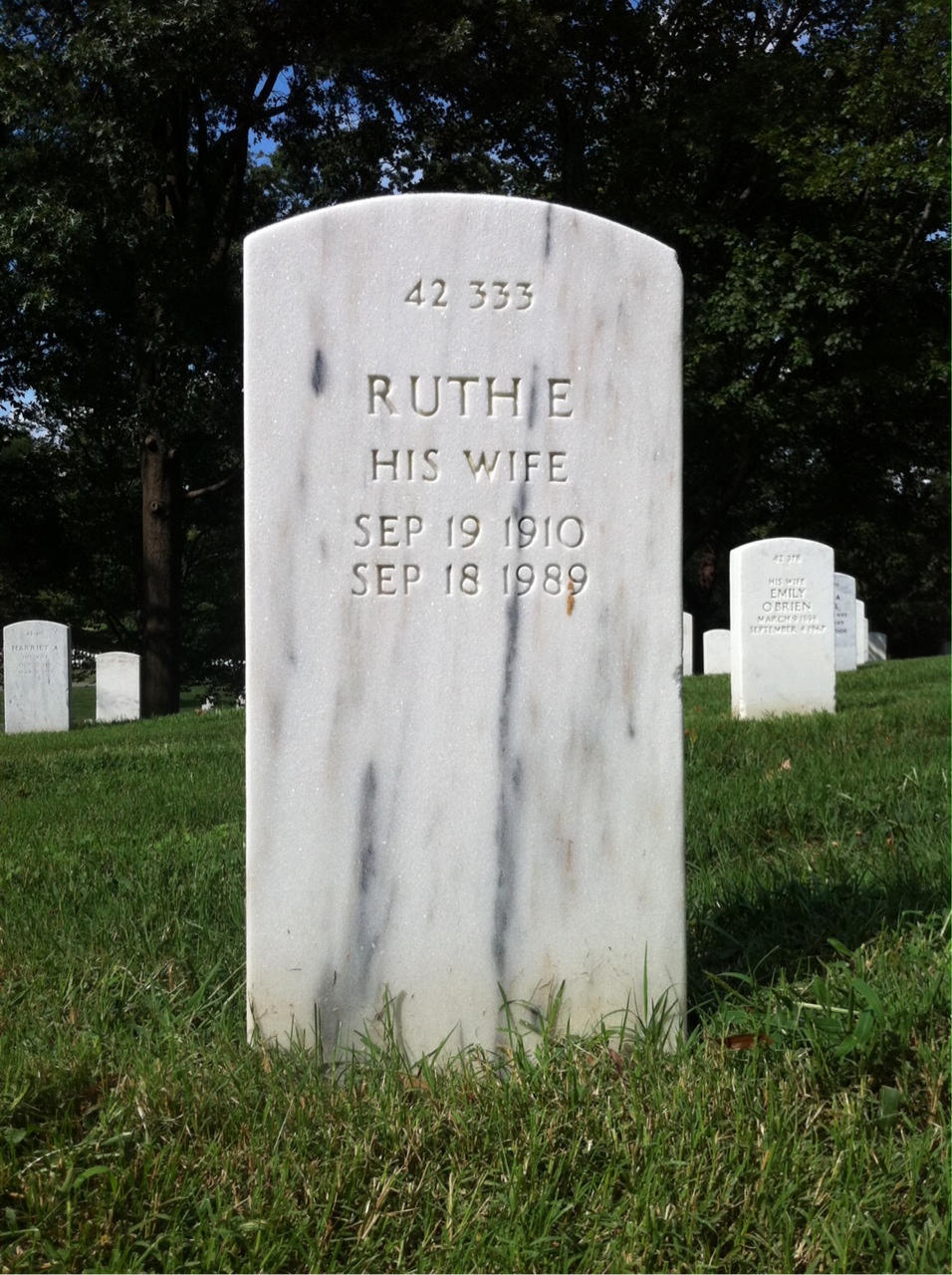 Back of headstone — Vartan Aghababian