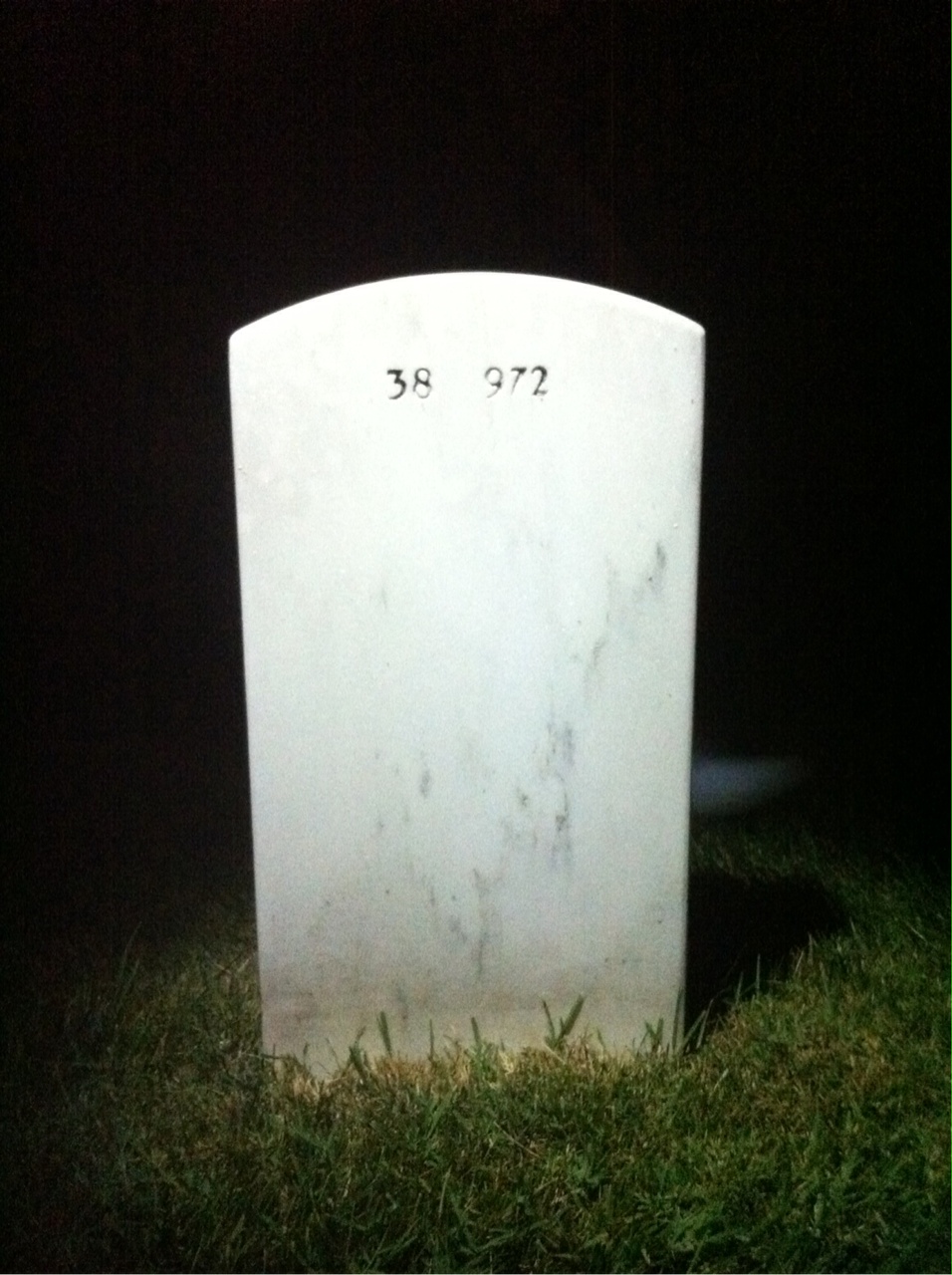 Back of headstone — Nelson Sarzosa