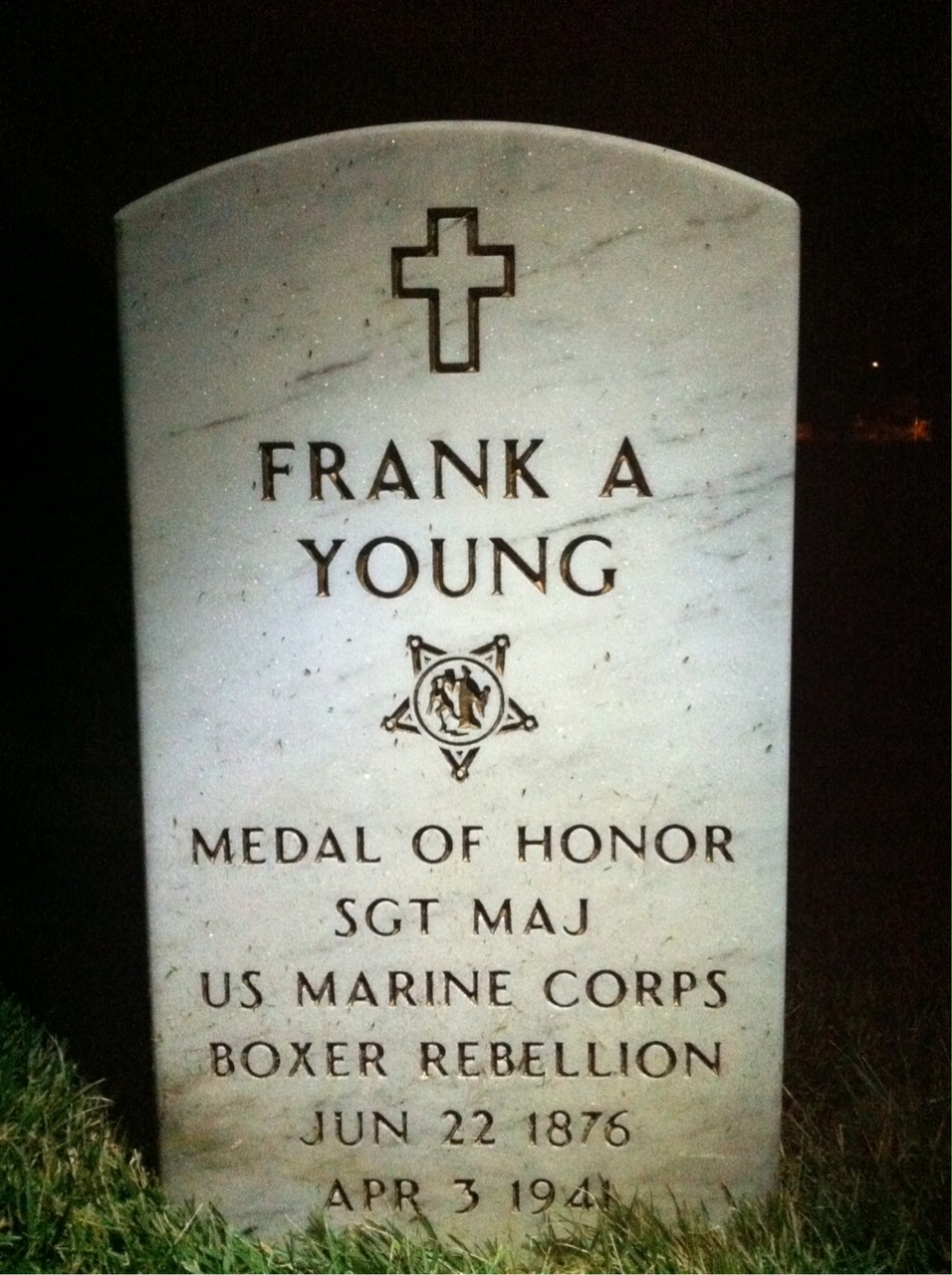 Headstone of Frank A. Young