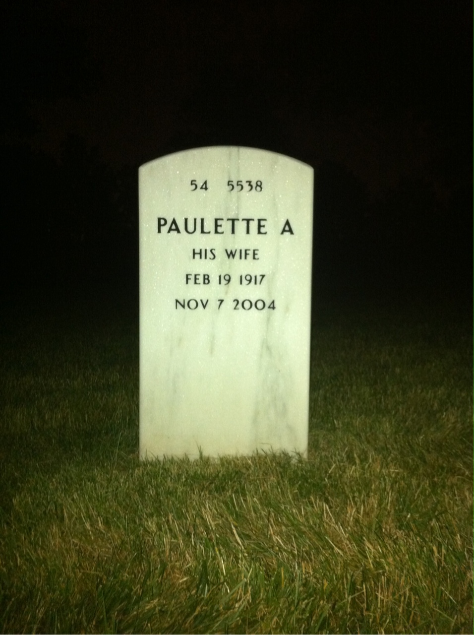 Back of headstone — Douglas Younger