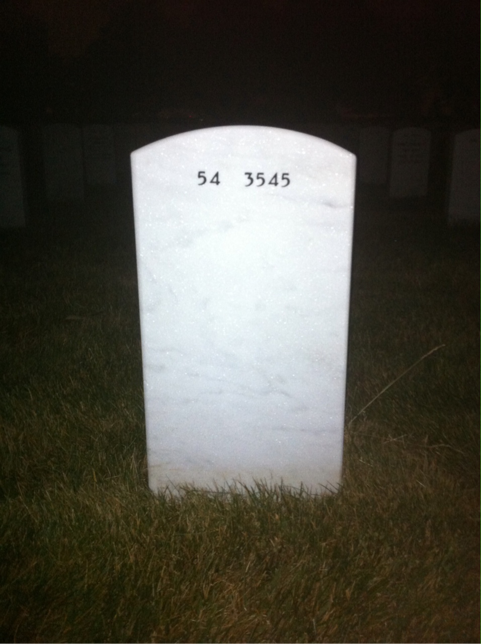 Back of headstone — Boaz Brandmarker