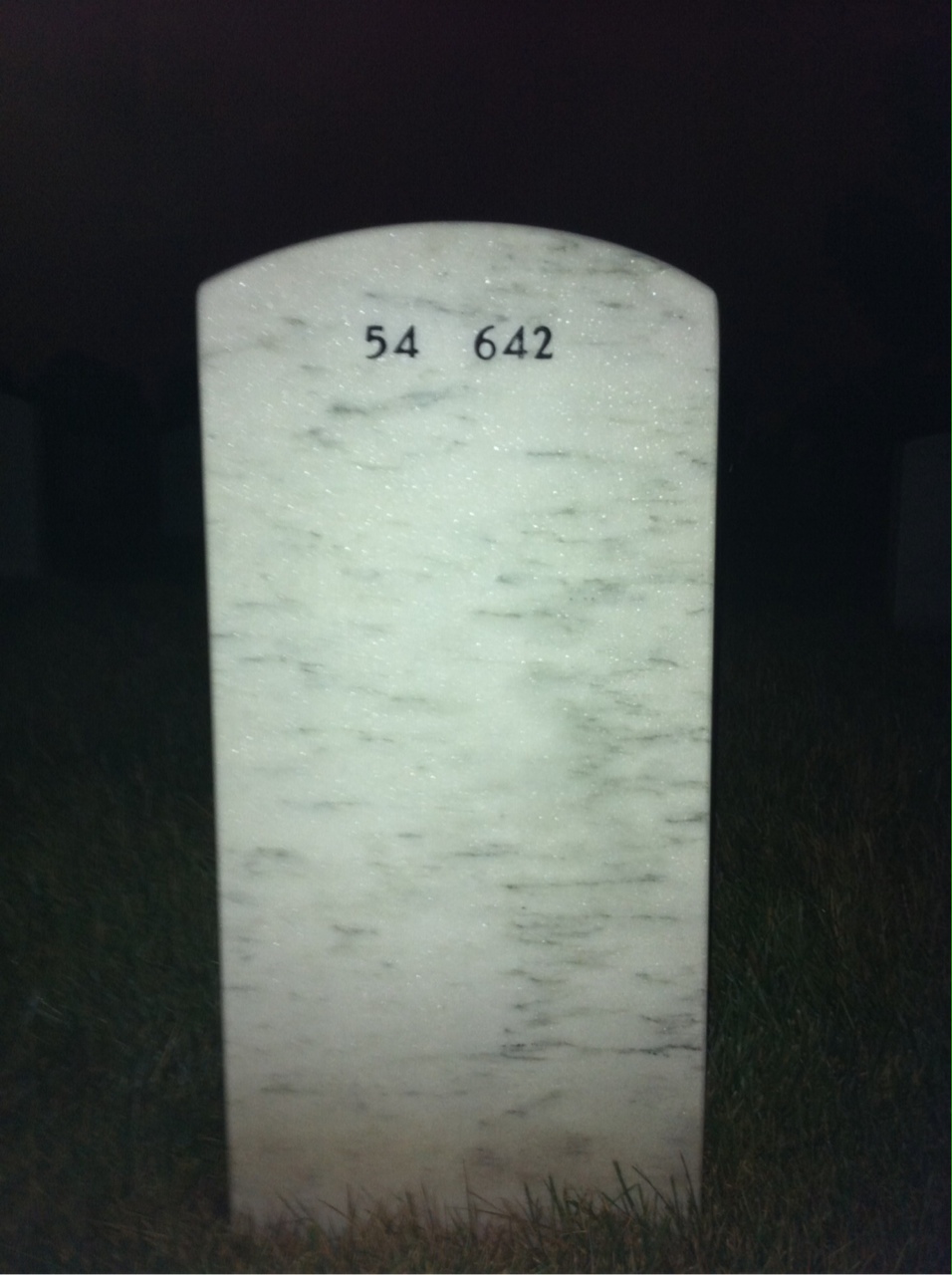 Back of headstone — Jeffrey Stewart