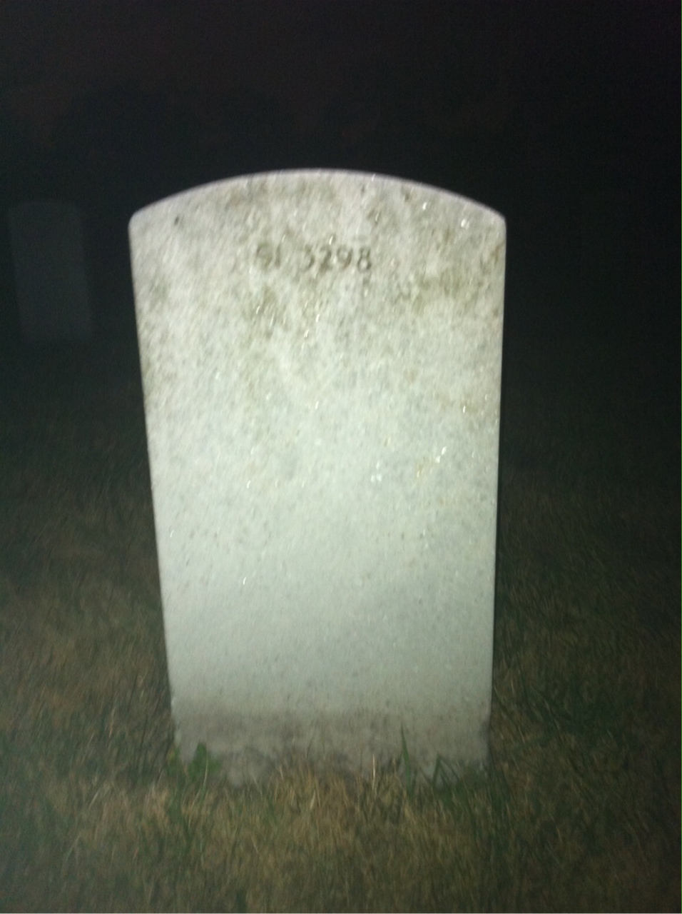 Back of headstone — William R Dyer