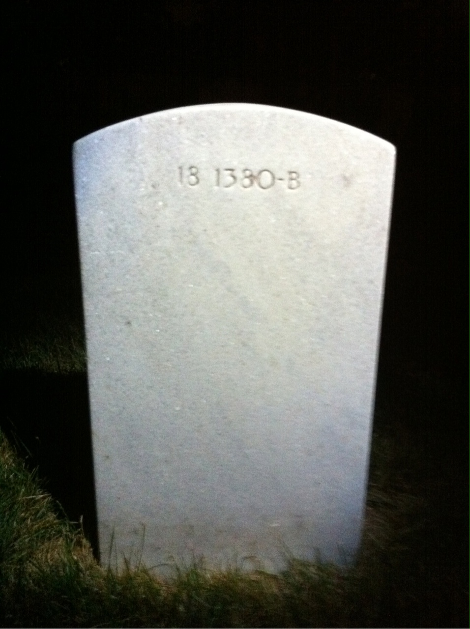 Back of headstone — Robert Monroe