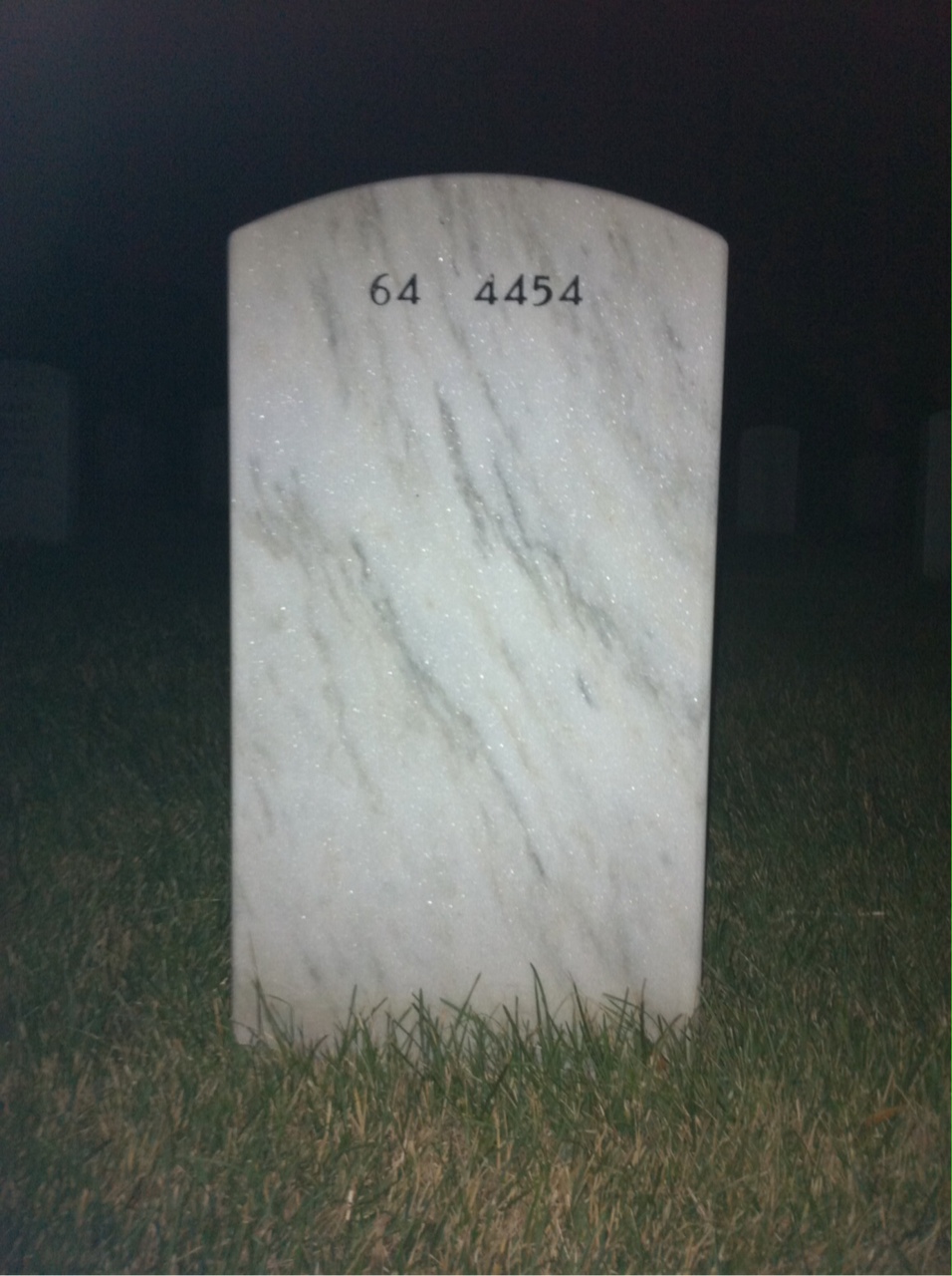 Back of headstone — Timothy Beatty