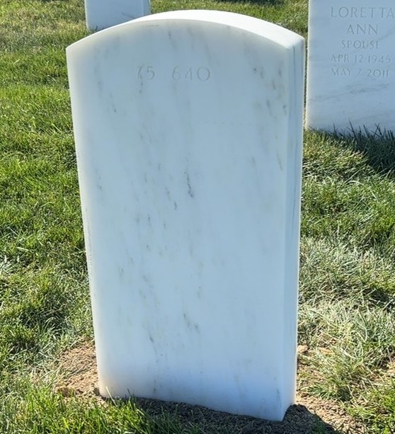 Back of headstone — Blas Mojica