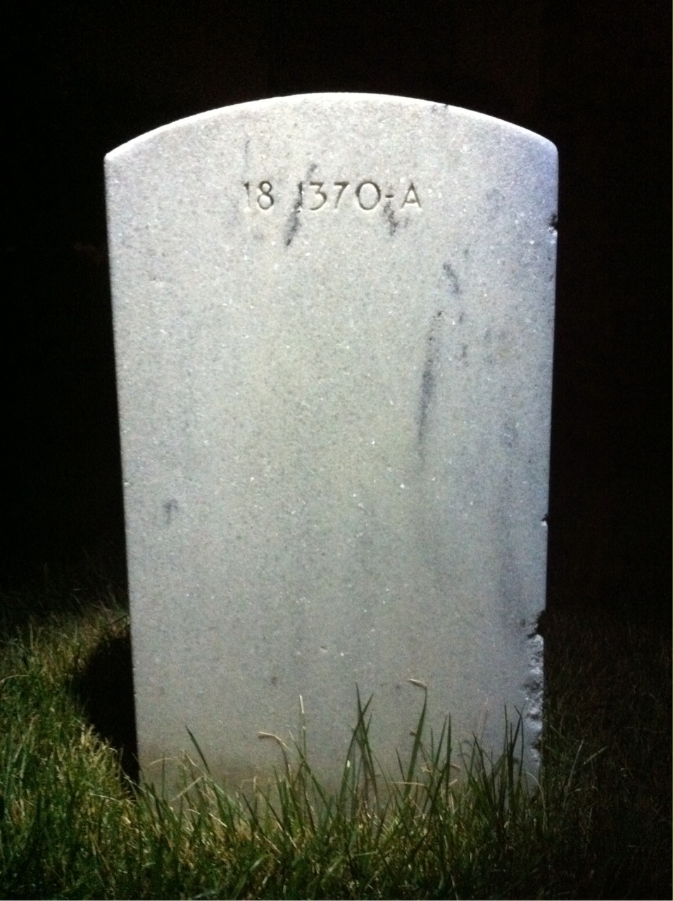 Back of headstone — Felix Moore