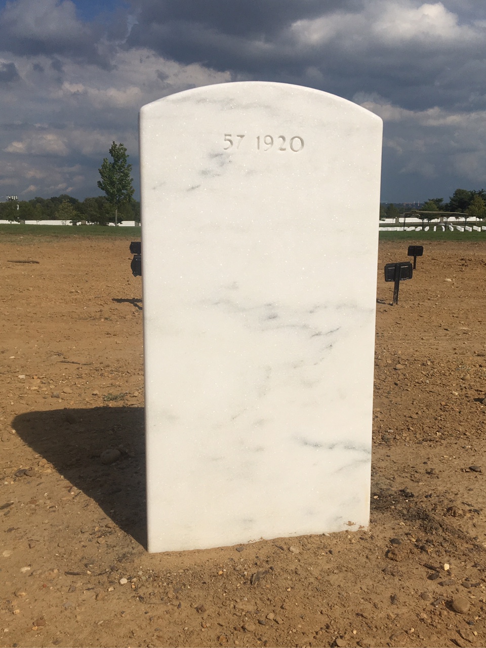 Back of headstone — Samuel Webster Jackson