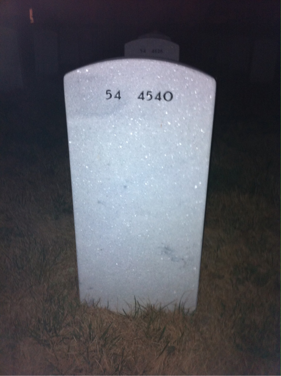 Back of headstone — Thomas Harlan
