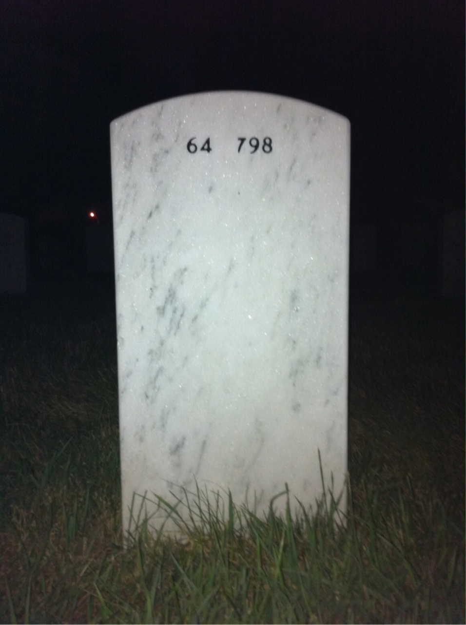 Back of headstone — Angel Morales