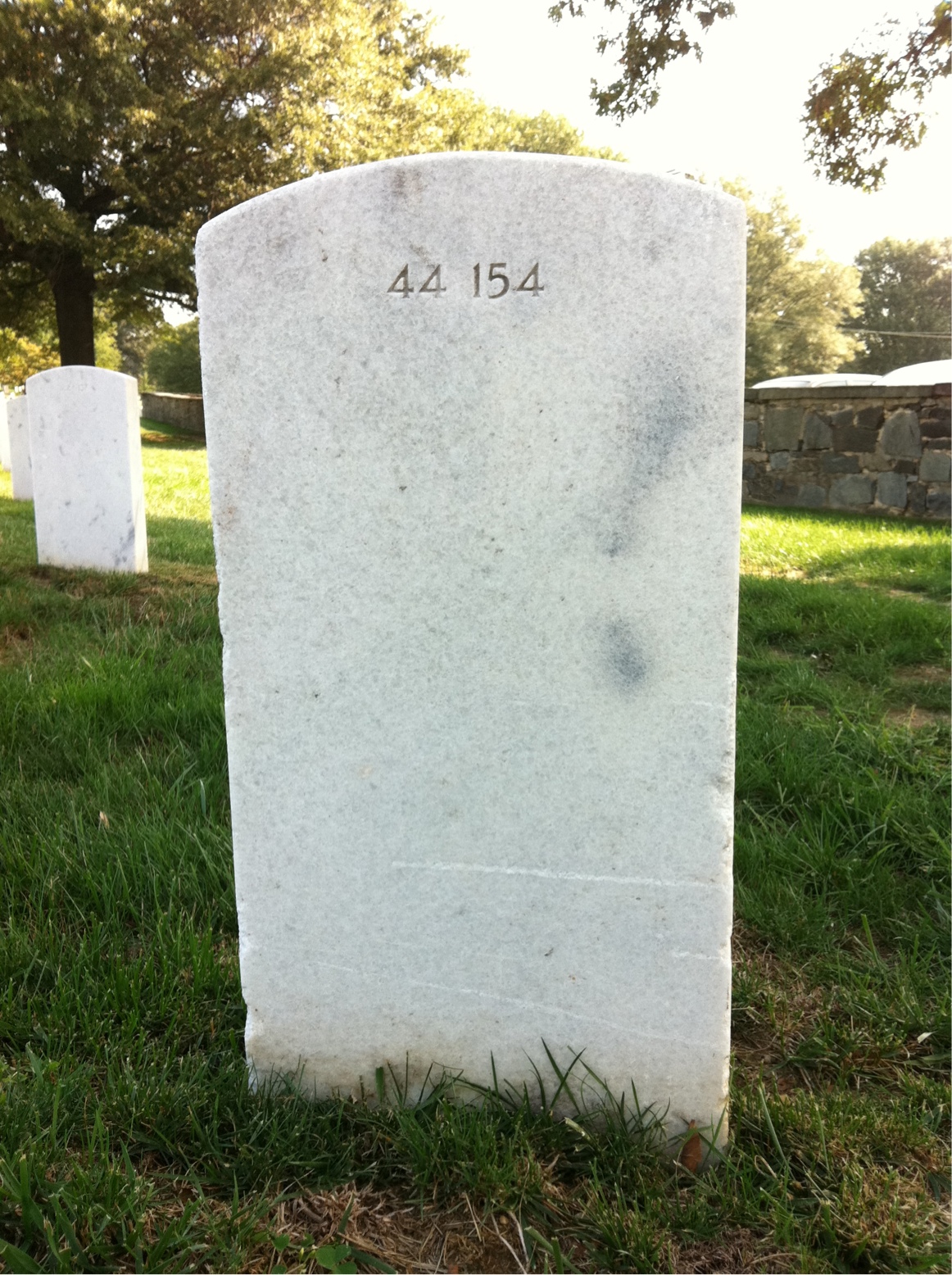 Back of headstone — Martin Weissman