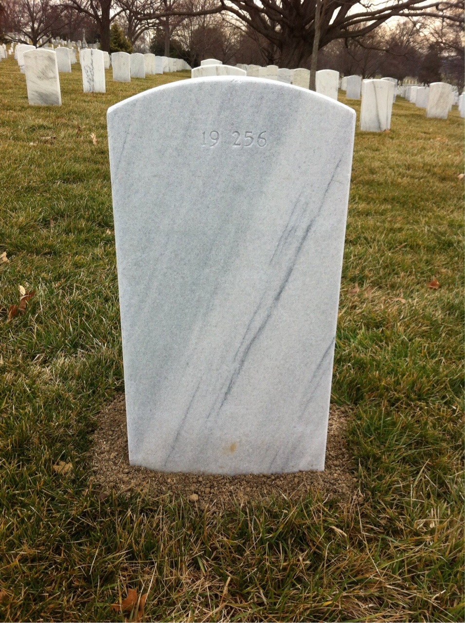 Back of headstone — Samuel Ankrum