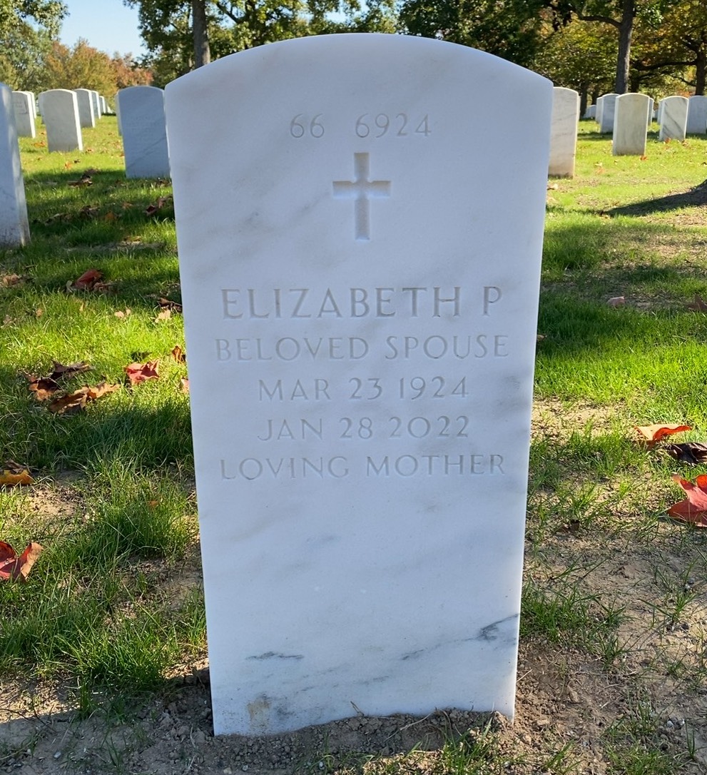Back of headstone — Arthur Sibold