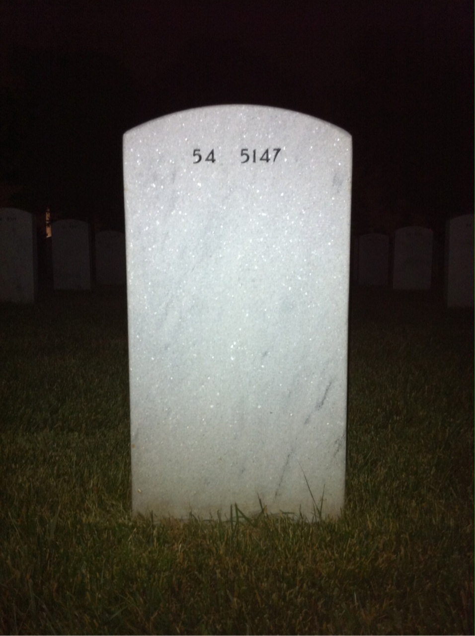 Back of headstone — Albert Benoit
