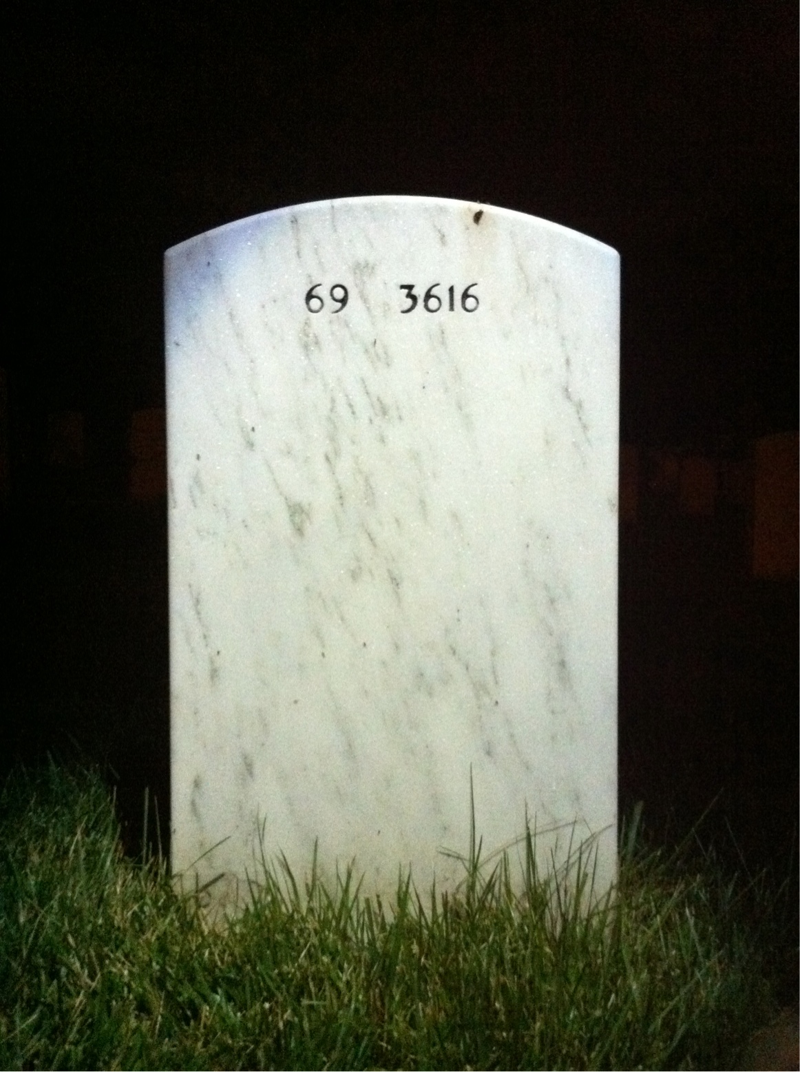 Back of headstone — William Mccabe