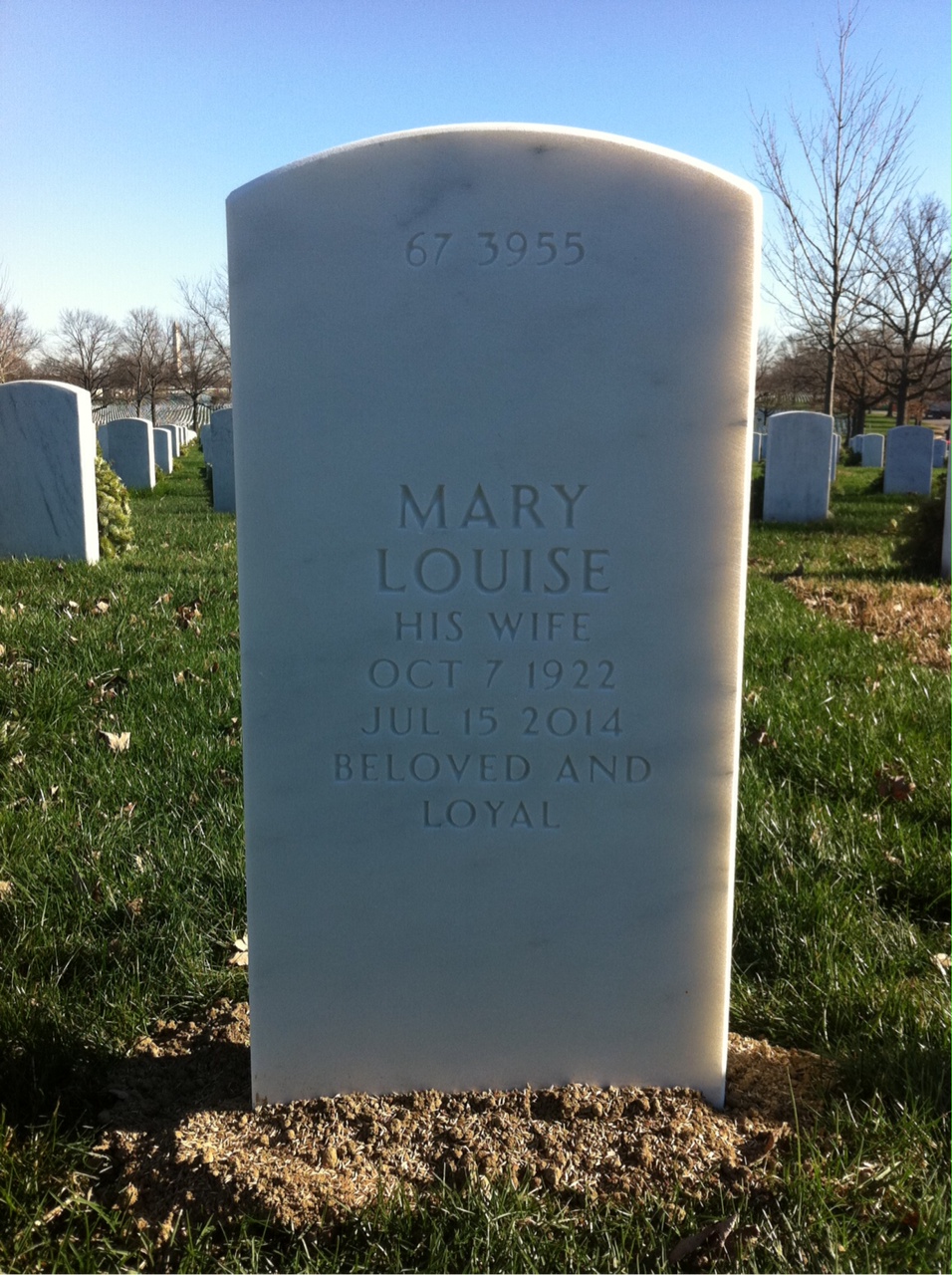 Back of headstone — Robert Krida