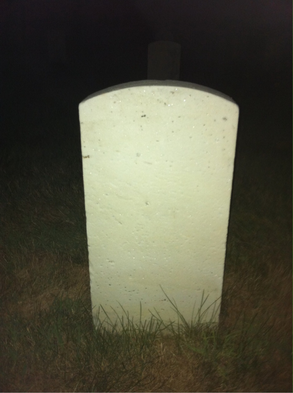 Back of headstone — Joseph Moss