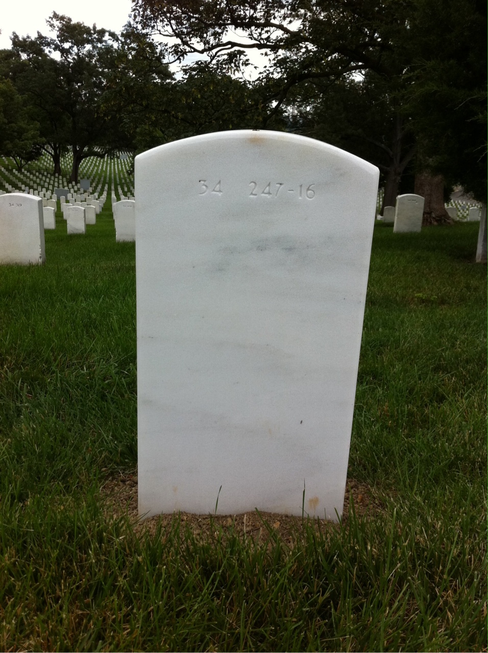 Back of headstone — William Richard Donnelly