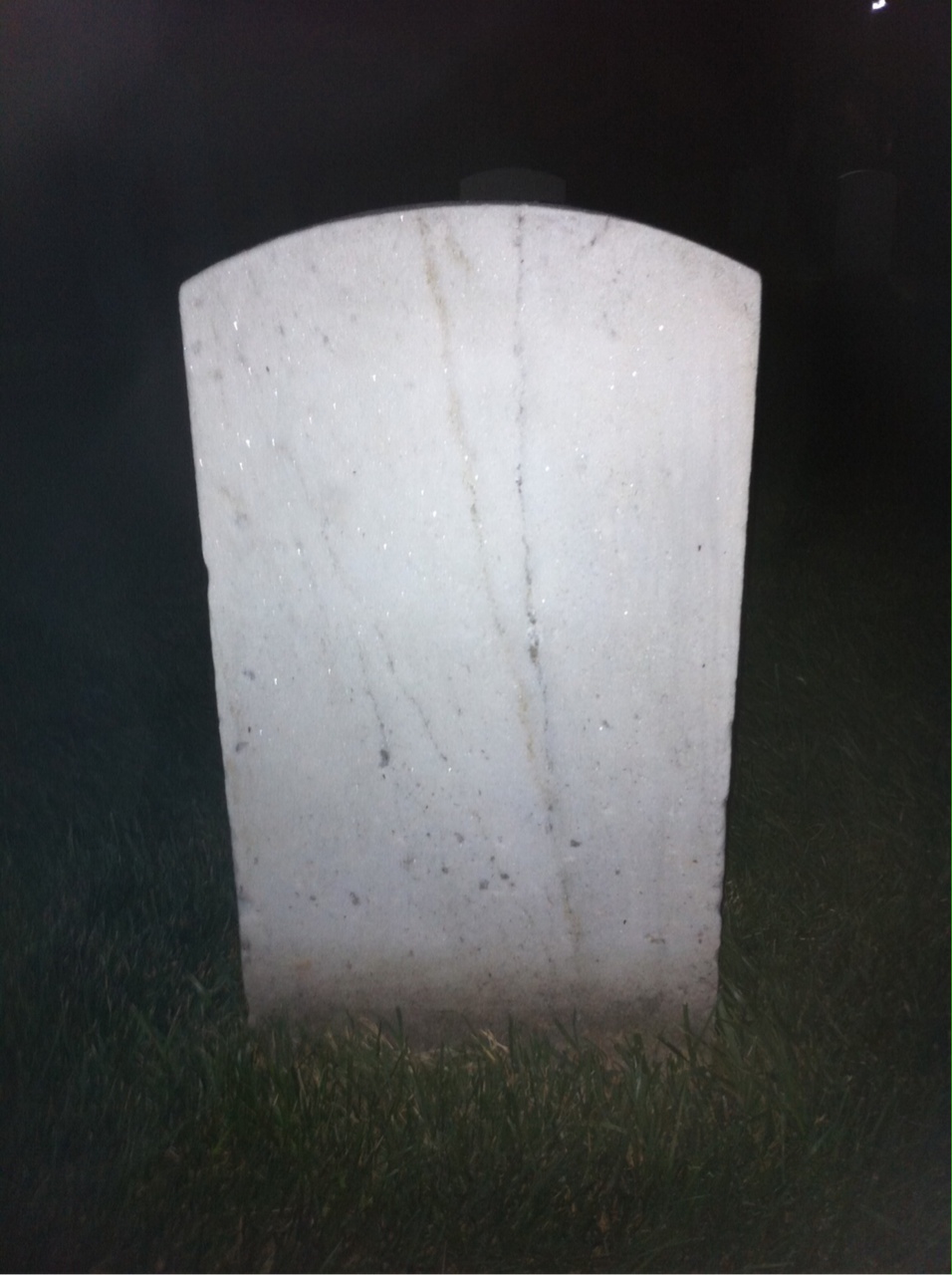 Back of headstone — Leonard Aldridge