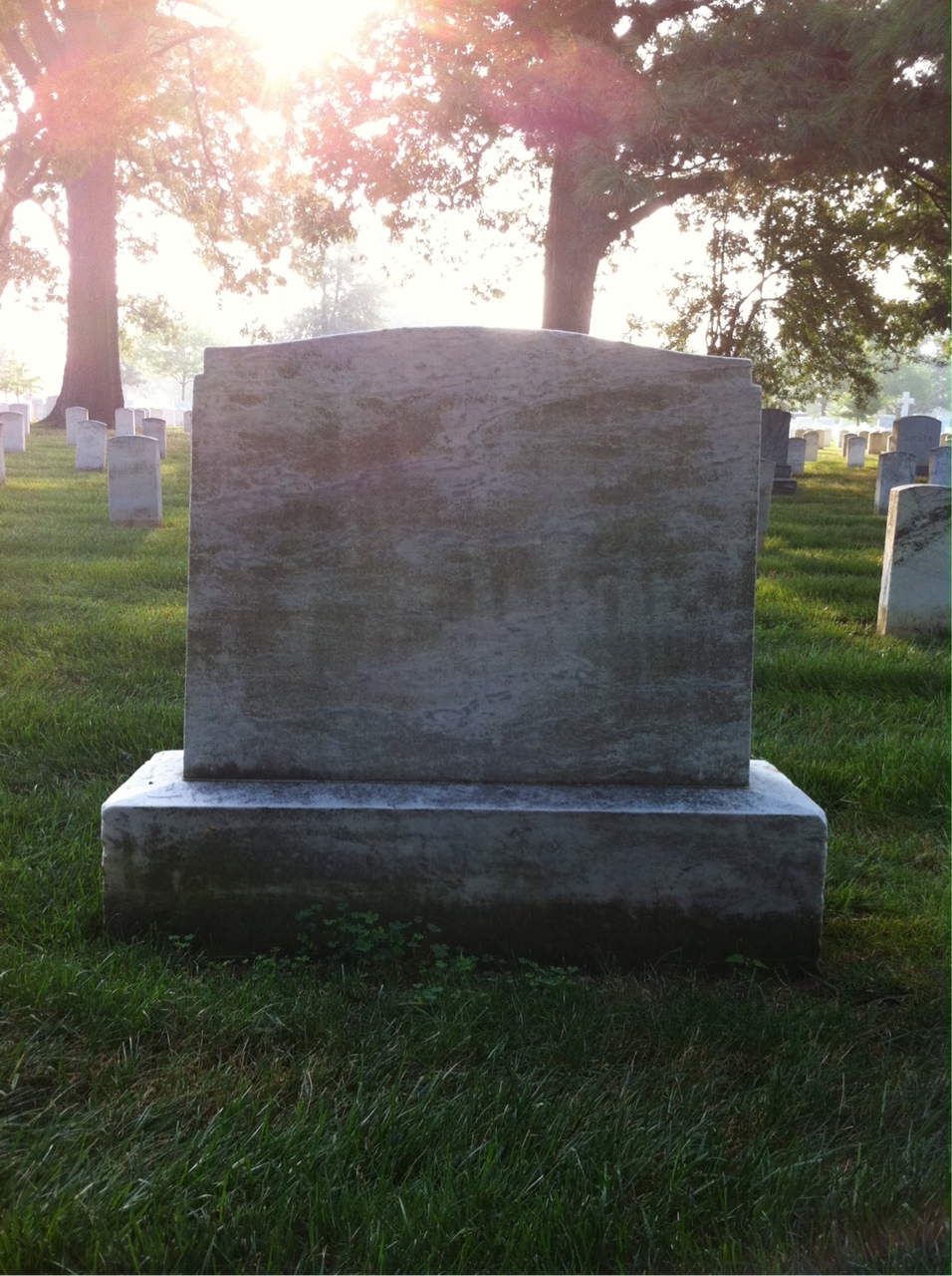Back of headstone — Thomas Conry