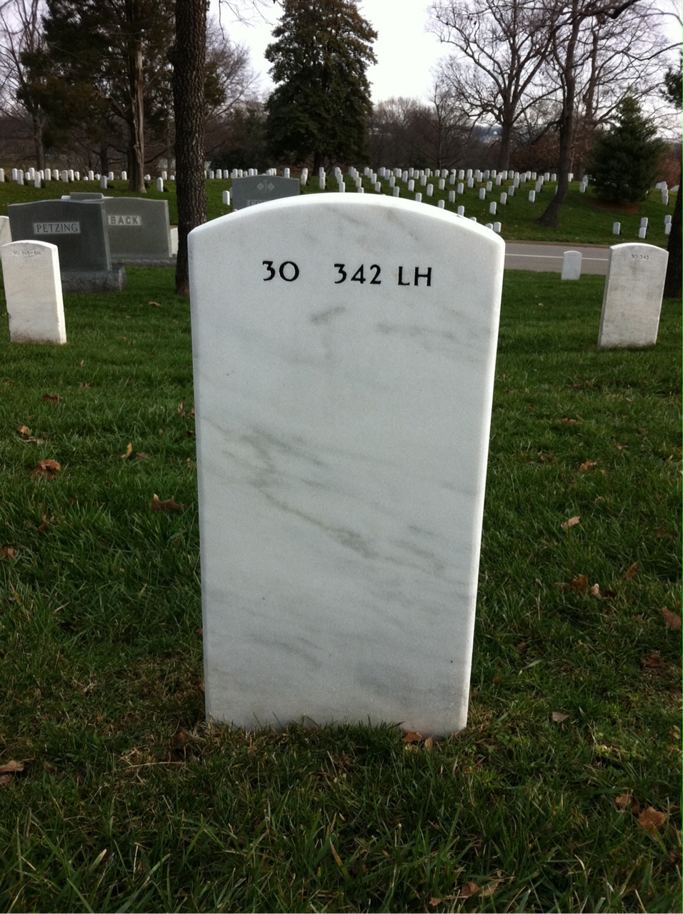 Back of headstone — Joseph Klunder