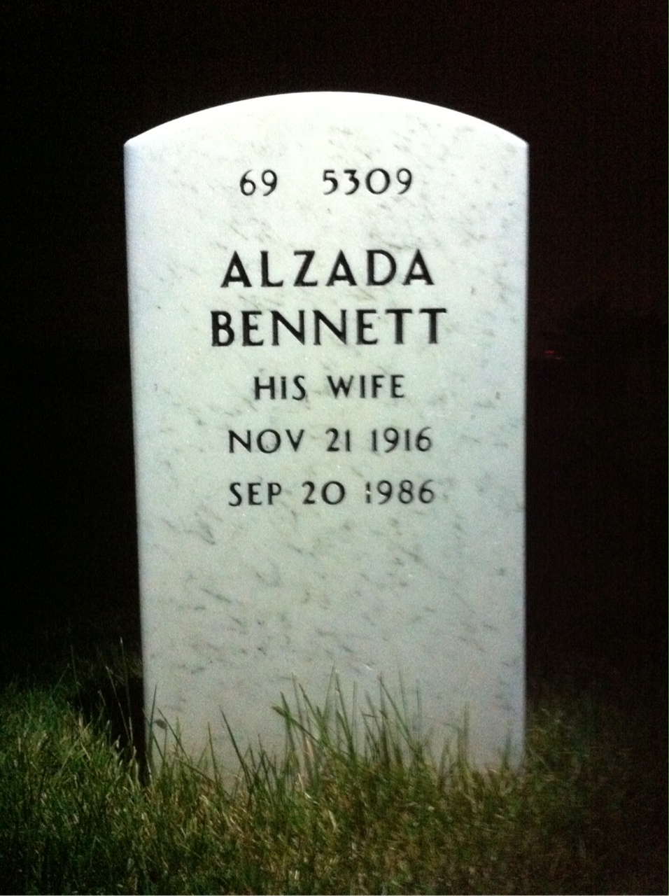 Back of headstone — James Tippey