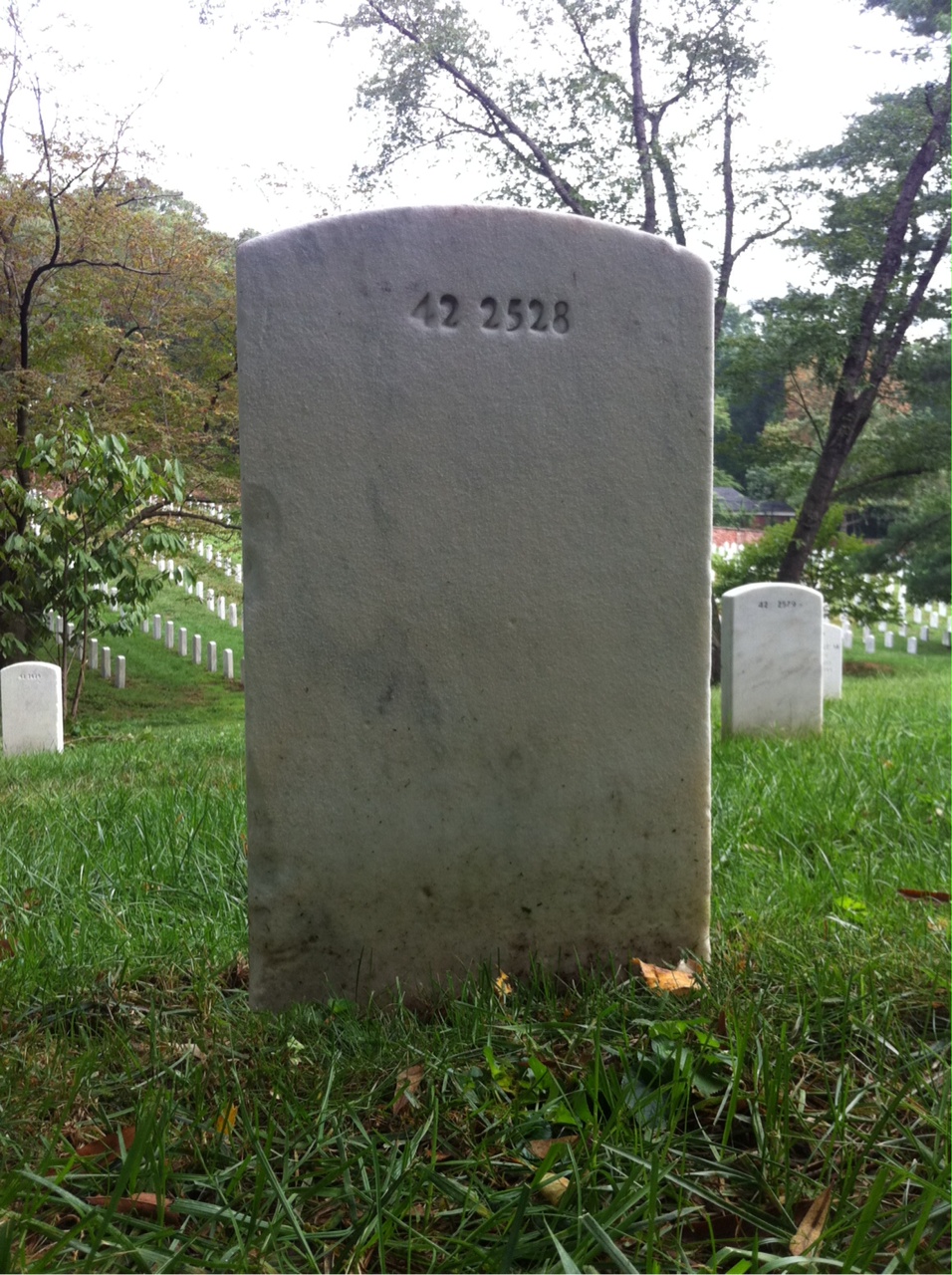 Back of headstone — Delwin Baggett