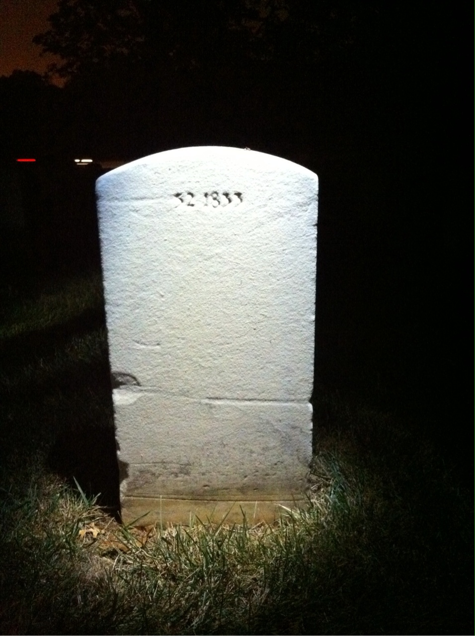 Back of headstone — Not Captured Murray