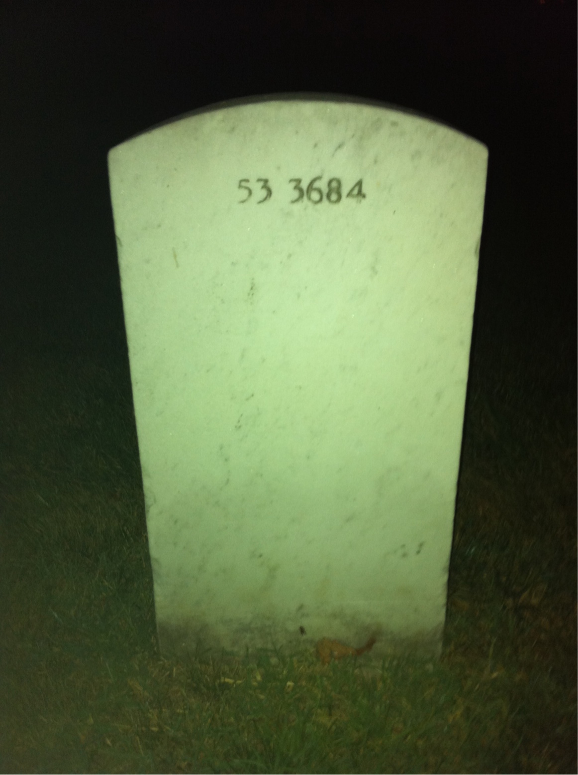 Back of headstone — Roy Connor