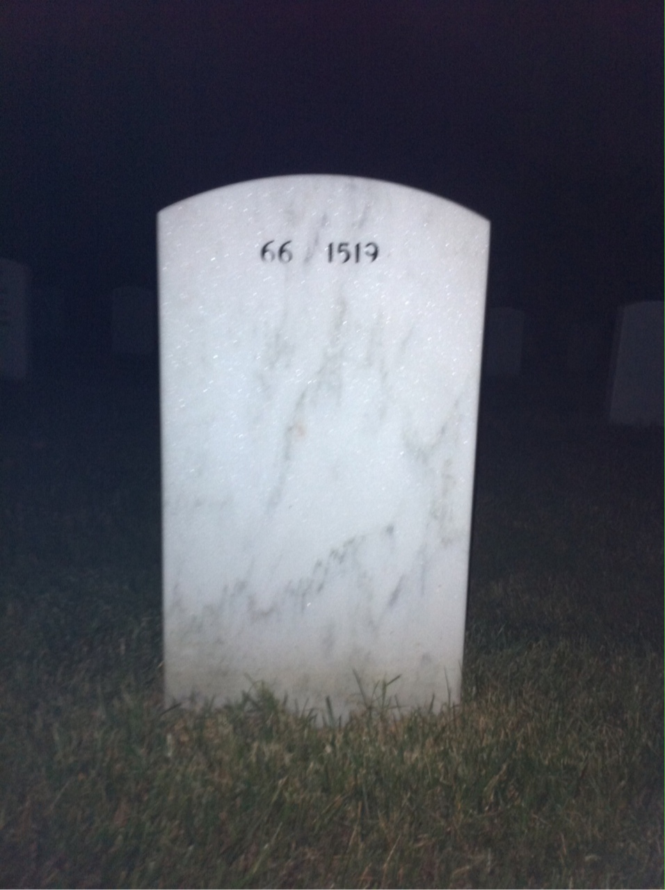 Back of headstone — Walter Malinowski