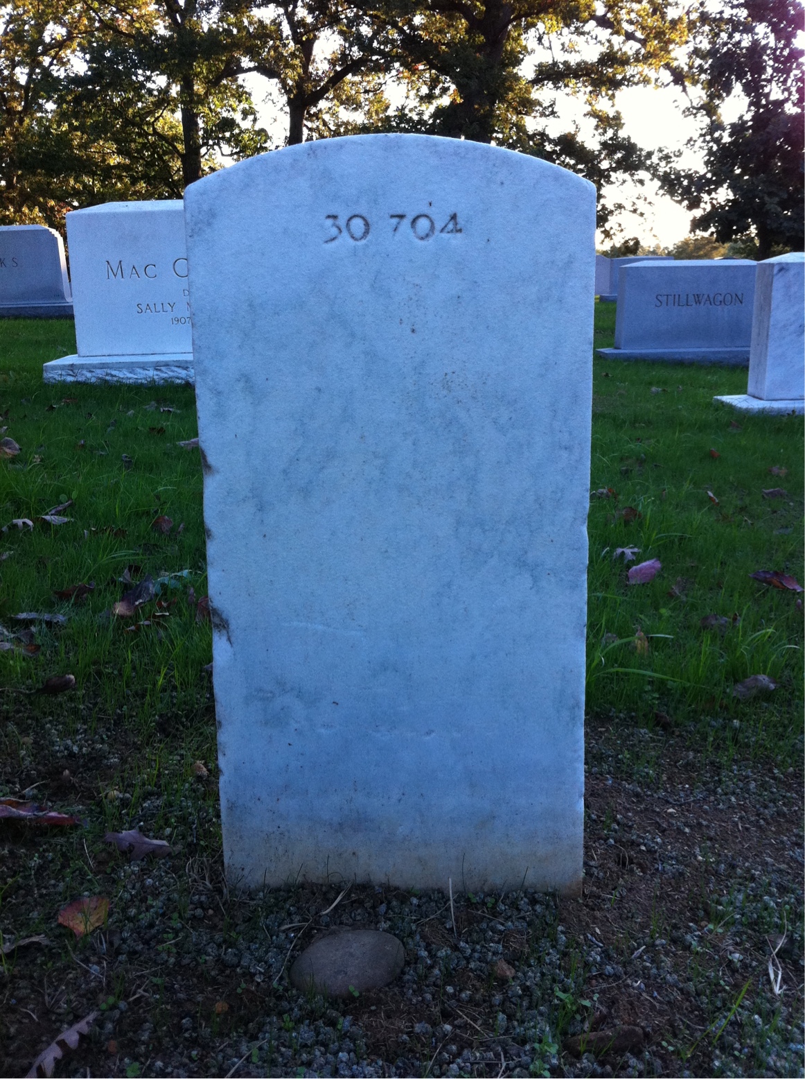 Back of headstone — Forrest Allen