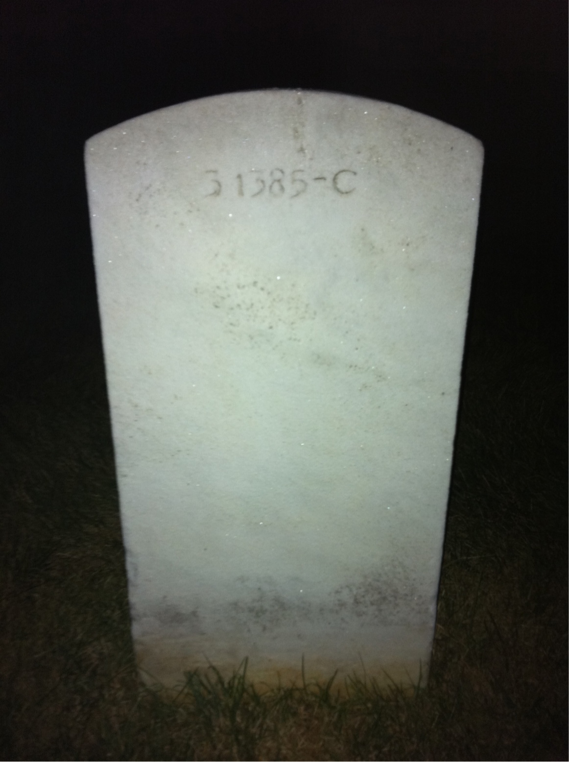 Back of headstone — Dorothy Moore