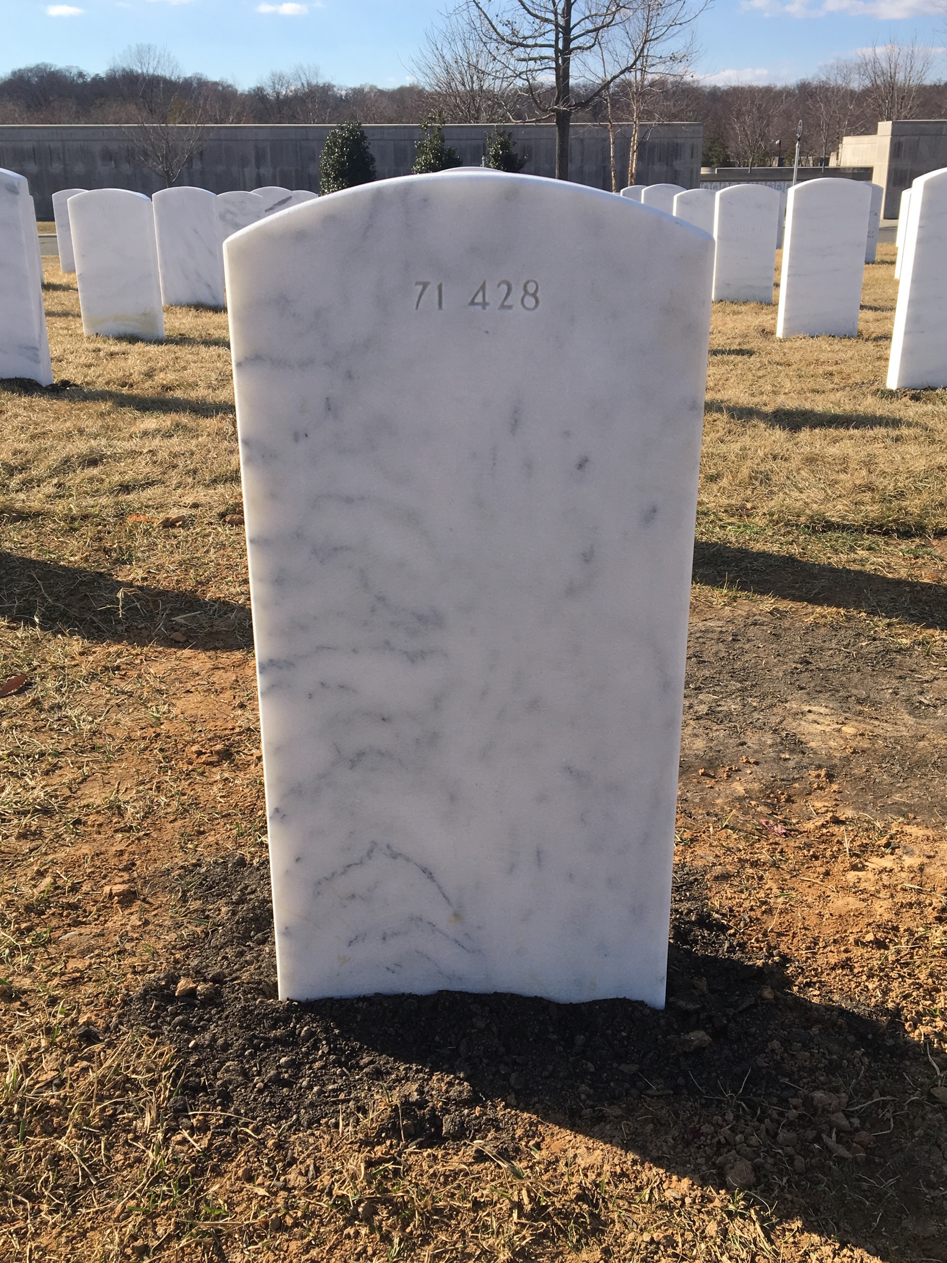 Back of headstone — Paul Anderson