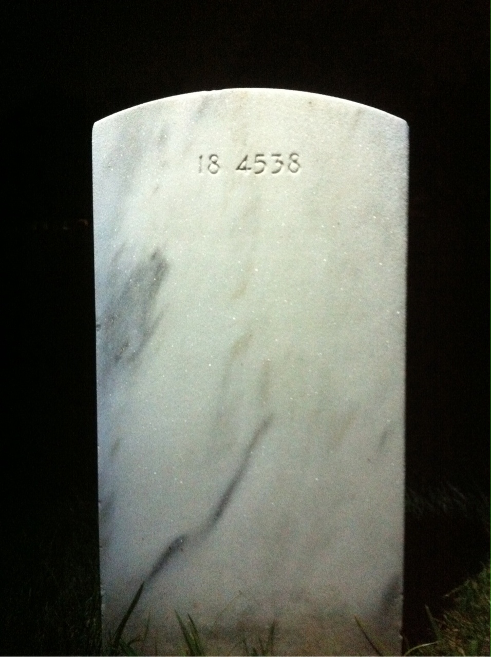 Back of headstone — William Murphy